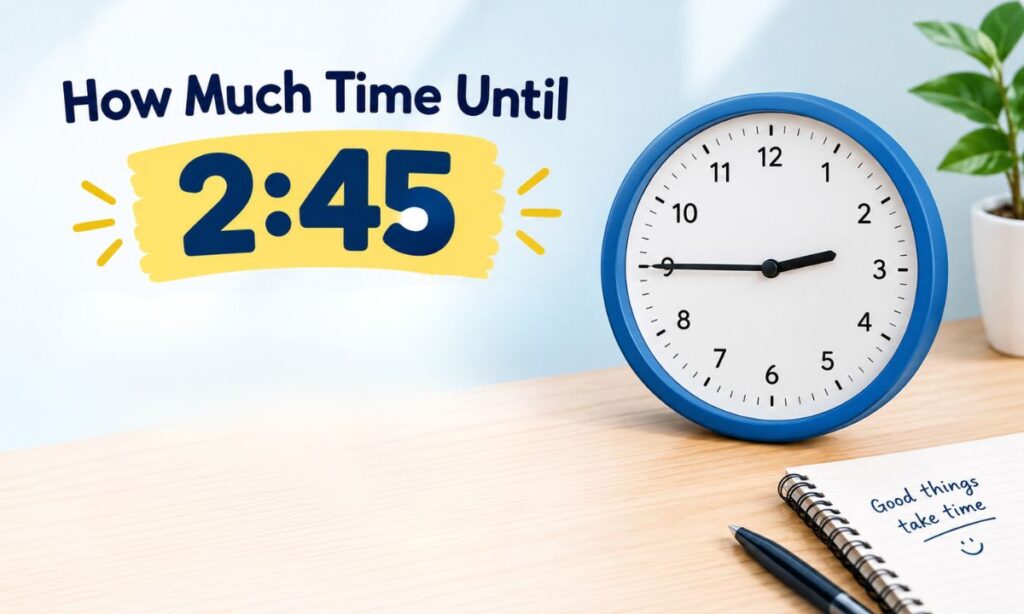 How Much Time Until 2:45