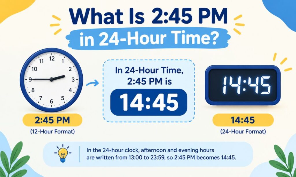 What Is 2:45 PM in 24-Hour Time?