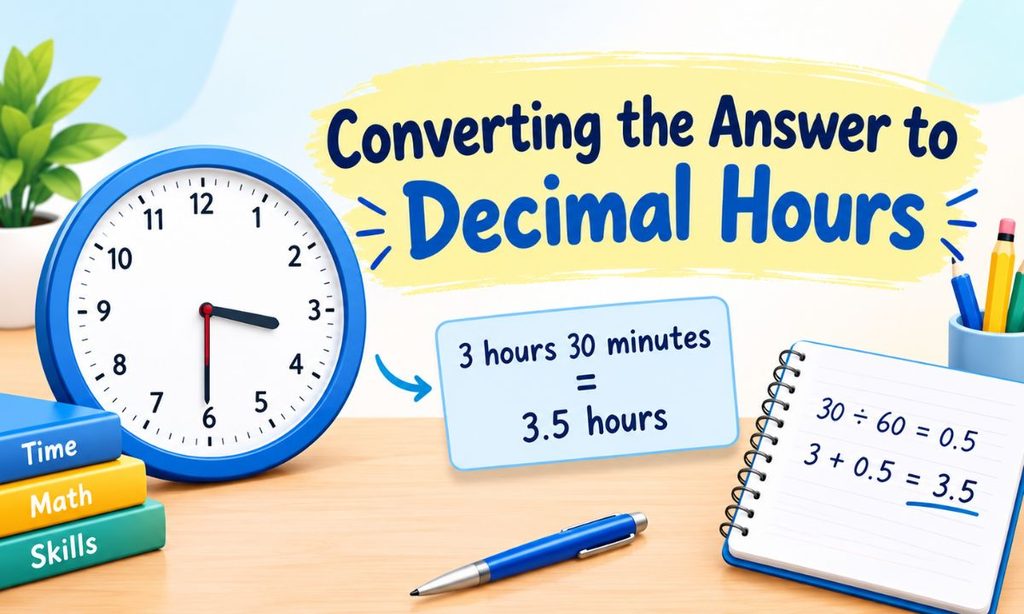 Converting the Answer to Decimal Hours